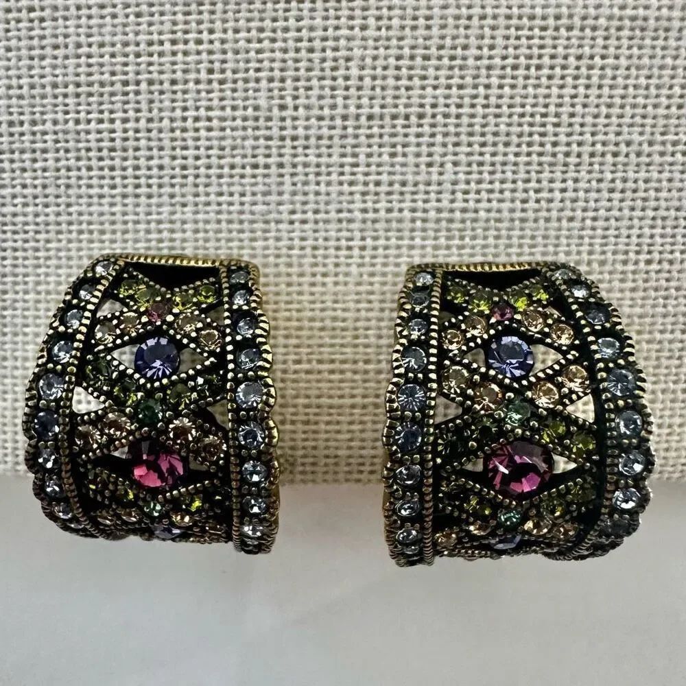 Heidi DausโCrystal Master Half Hoop Clip-On Earrings